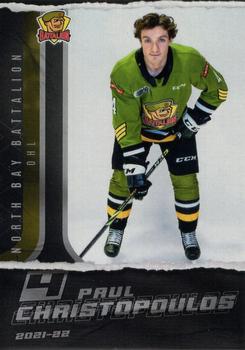 2021-22 Extreme North Bay Battalion (OHL) #3 Paul Christopoulos Front