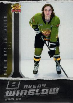 2021-22 Extreme North Bay Battalion (OHL) #5 Avery Winslow Front
