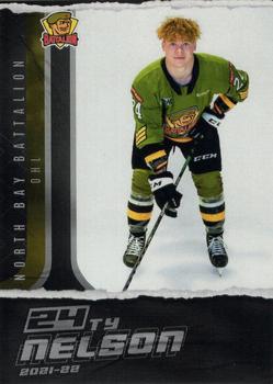 2021-22 Extreme North Bay Battalion (OHL) #17 Ty Nelson Front