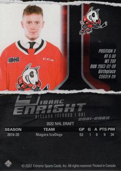 2021-22 Extreme Niagara IceDogs (OHL) #3 Isaac Enright Back