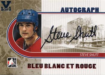 2015-16 In The Game Final Vault - 2008-09 In The Game Bleu Blanc et Rouge - Autographs Rouge (Blue Vault Stamp) #A-SSH2 Steve Shutt Front