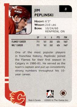 2004-05 In The Game Franchises Canadian - SportsFest Chicago #8 Jim Peplinski Back