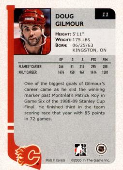 2004-05 In The Game Franchises Canadian - SportsFest Chicago #11 Doug Gilmour Back