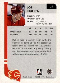 2004-05 In The Game Franchises Canadian - SportsFest Chicago #12 Joe Mullen Back