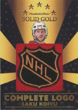2022 President's Choice Solid Gold - Complete Logo #CL-11 Saku Koivu Front