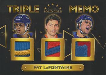 2022 President's Choice Solid Gold - Triple Memo #TM-15 Pat LaFontaine Front
