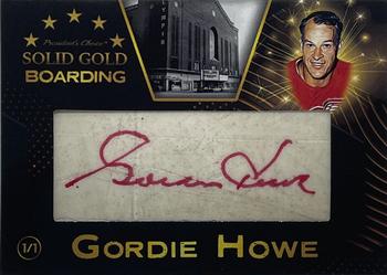 2022 President's Choice Solid Gold - Boarding #B-2 Gordie Howe Front