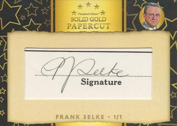 2022 President's Choice Solid Gold - Papercuts #PC-17 Frank Selke Front