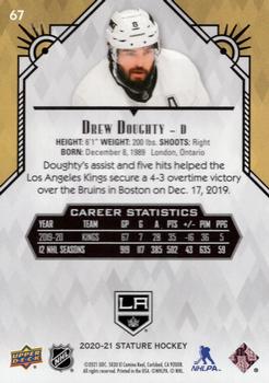 2020-21 Upper Deck Stature - Green #67 Drew Doughty Back