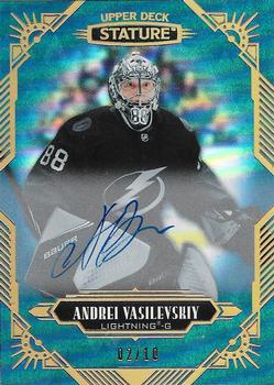 2020-21 Upper Deck Stature - Autographs Blue #20 Andrei Vasilevskiy Front