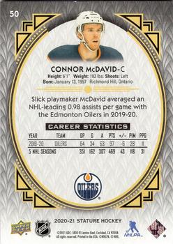 2020-21 Upper Deck Stature - Portrait #50 Connor McDavid Back