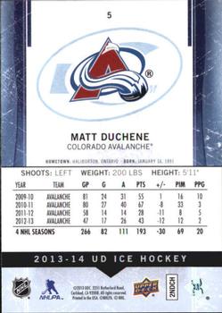 2013-14 Upper Deck Black Diamond - 2013-14 Upper Deck Ice #5 Matt Duchene Back