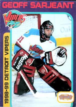 1998-99 Freschetta Detroit Vipers (IHL) #16 Geoff Sarjeant Front