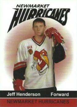 2005-06 Newmarket Hurricanes (OPJHL) #8 Jeff Henderson Front