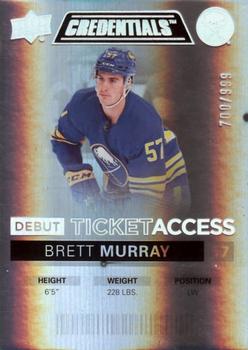 2021-22 Upper Deck Credentials #84 Brett Murray Front