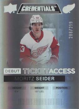 2021-22 Upper Deck Credentials #148 Moritz Seider Front