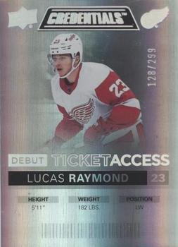 2021-22 Upper Deck Credentials #150 Lucas Raymond Front