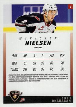 2021-22 Vancouver Giants (WHL) Special Edition Bubble Season #3 Tristen Nielsen Back