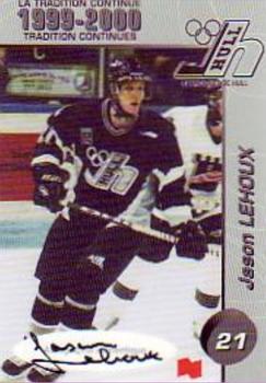 1999-00 Cartes, Timbres et Monnaies Sainte-Foy Hull Olympiques (QMJHL) Autographs #14 Jason Lehoux Front