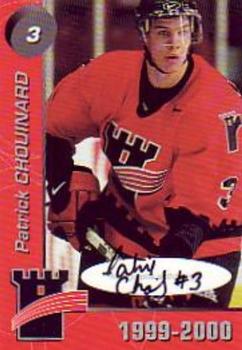 1999-00 Cartes, Timbres et Monnaies Sainte-Foy Quebec Remparts (QMJHL) Autographs #2 Patrick Chouinard Front