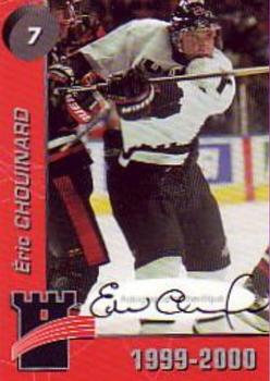1999-00 Cartes, Timbres et Monnaies Sainte-Foy Quebec Remparts (QMJHL) Autographs #4 Eric Chouinard Front