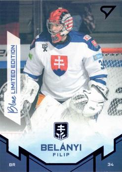 2022 SportZoo Hokejové Slovensko - Blue #1 Filip Belanyi Front