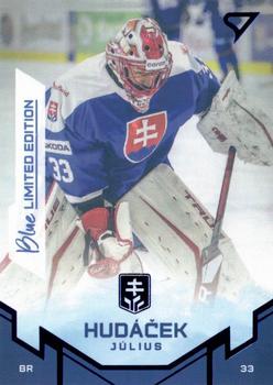 2022 SportZoo Hokejové Slovensko - Blue #3 Julius Hudacek Front