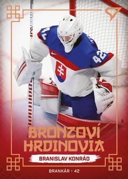 2022 SportZoo Hokejové Slovensko - Bronzovi Hrdinovia #BH-01 Branislav Konrad Front