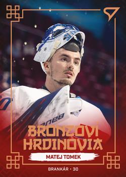 2022 SportZoo Hokejové Slovensko - Bronzovi Hrdinovia #BH-03 Matej Tomek Front