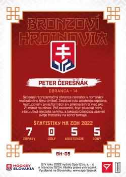 2022 SportZoo Hokejové Slovensko - Bronzovi Hrdinovia #BH-05 Peter Ceresnak Back