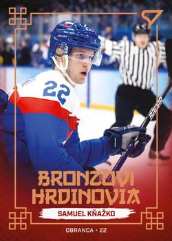 2022 SportZoo Hokejové Slovensko - Bronzovi Hrdinovia #BH-08 Samuel Knazko Front