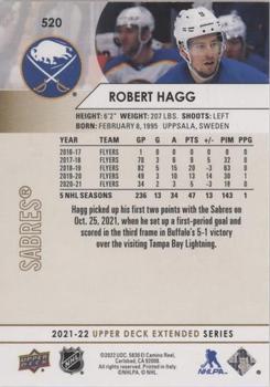 2021-22 Upper Deck - Silver Foil #520 Robert Hagg Back