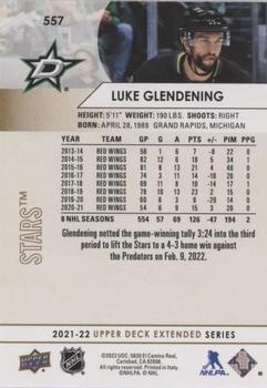 2021-22 Upper Deck - Silver Foil #557 Luke Glendening Back