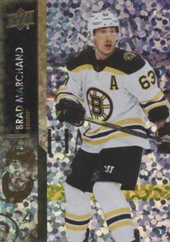 2021-22 Upper Deck - Speckled Rainbow Foil #17 Brad Marchand Front