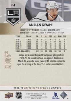 2021-22 Upper Deck - Speckled Rainbow Foil #84 Adrian Kempe Back