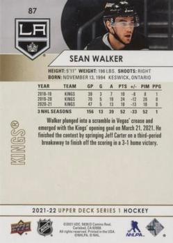 2021-22 Upper Deck - Speckled Rainbow Foil #87 Sean Walker Back