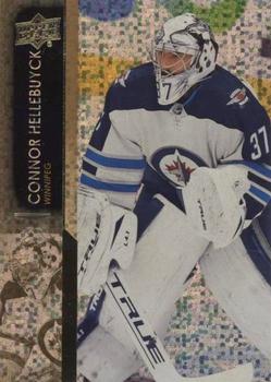 2021-22 Upper Deck - Speckled Rainbow Foil #446 Connor Hellebuyck Front