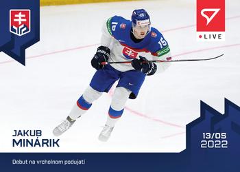 2022 SportZoo Live Hockey Slovakia #L-02 Jakub Minarik Front