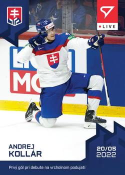 2022 SportZoo Live Hockey Slovakia #L-10 Andrej Kollar Front