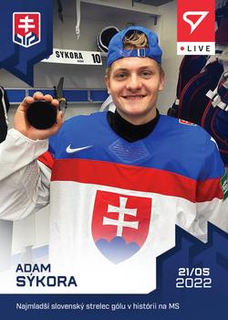 2022 SportZoo Live Hockey Slovakia #L-13 Adam Sykora Front