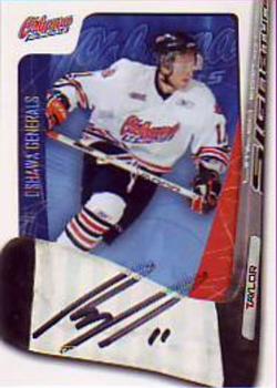 2007-08 Extreme Oshawa Generals (OHL) Signature Series #7 Tyler Taylor Front