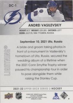 2021-22 Upper Deck - Day With The Cup #DC-1 Andrei Vasilevskiy Back