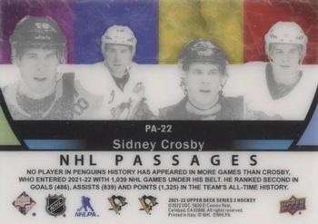 2021-22 Upper Deck - NHL Passages #PA-22 Sidney Crosby Back