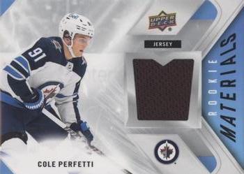 2021-22 Upper Deck - Rookie Materials #RM-CP Cole Perfetti Front