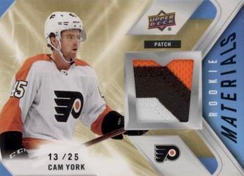 2021-22 Upper Deck - Rookie Materials Patch #RM-CY Cam York Front