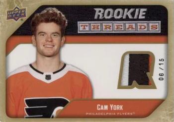 2021-22 Upper Deck - Rookie Threads Retro Patch #RT-CY Cam York Front