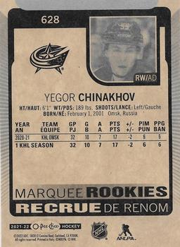 2021-22 Upper Deck - 2021-22 O-Pee-Chee Update #628 Yegor Chinakhov Back