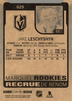 2021-22 Upper Deck - 2021-22 O-Pee-Chee Update #629 Jake Leschyshyn Back