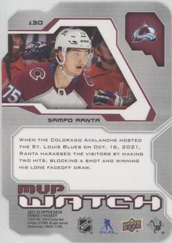 2021-22 Upper Deck - 2021-22 MVP Update Colors and Contours #130 Sampo Ranta Back