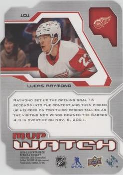 2021-22 Upper Deck - 2021-22 MVP Update Colors and Contours #101 Lucas Raymond Back